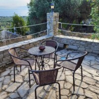 Kaliva Luxury Villa 1 Kaliva Luxury Villa – Καθιστικό αυλής ιδανικό για πρωινό καφέ